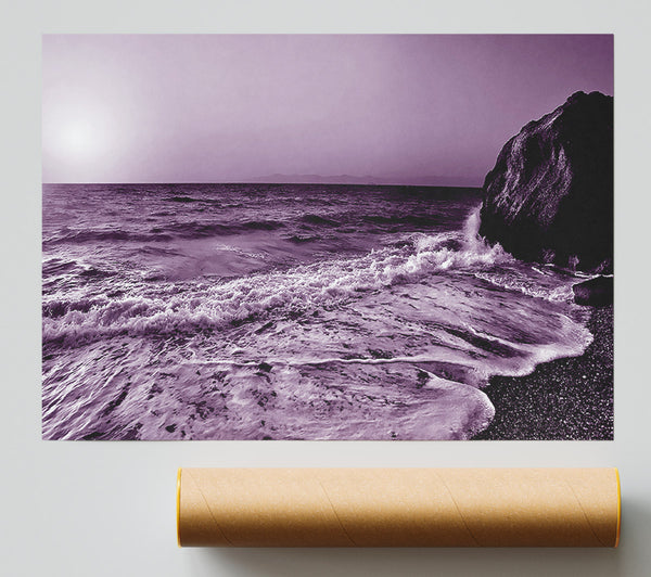 Lilac Ocean Sun Print