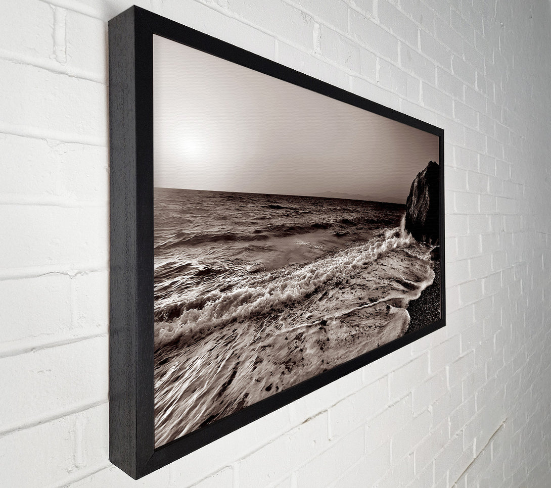  A Canvas Print of Chocolate Ocean Sun Canvas Wall Art