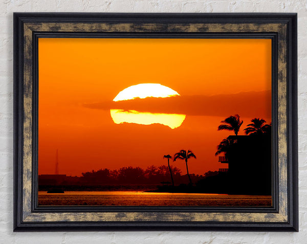 Paradise Beach House Framed Print
