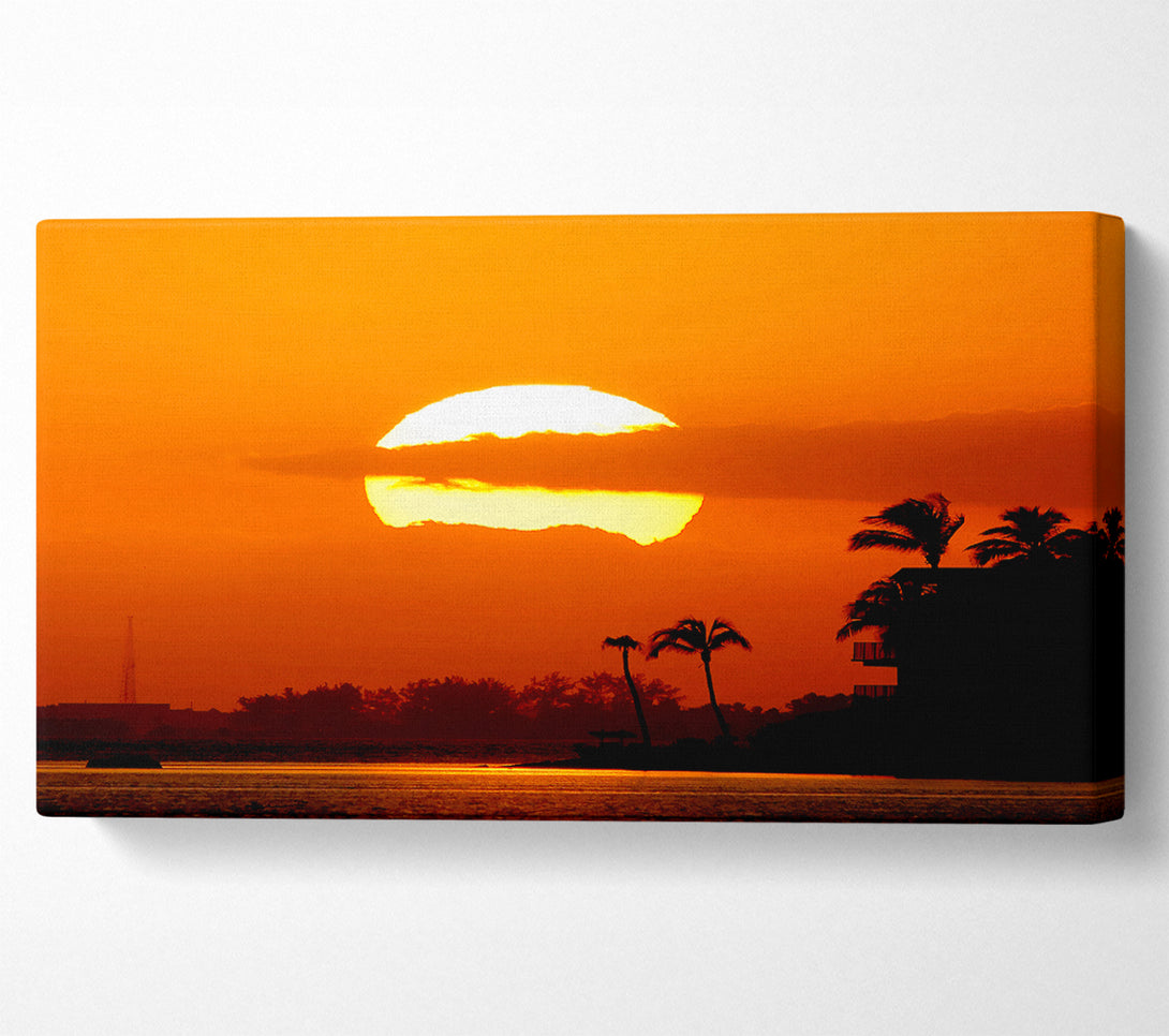  A Canvas Print of Paradise Beach House Canvas Print