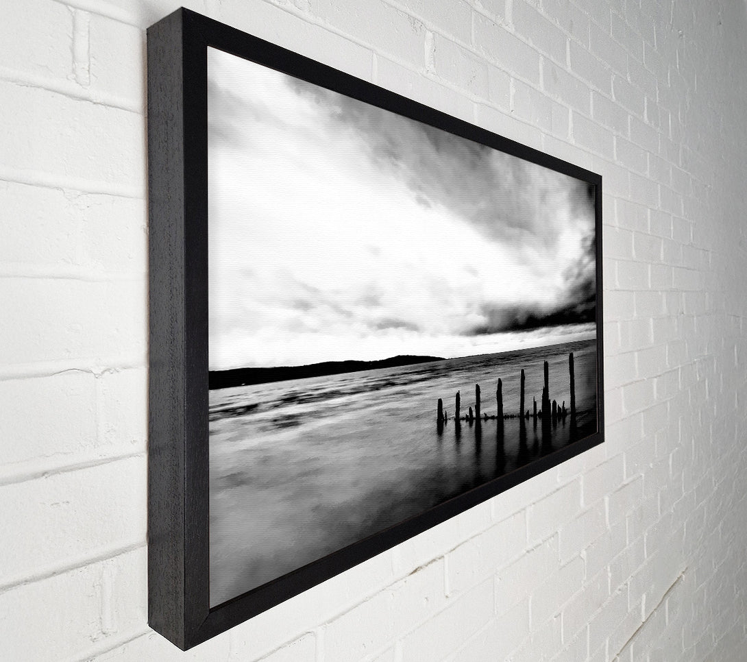  A Canvas Print of The Path To The Ocean B n W Canvas Art