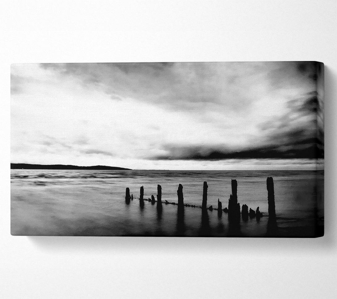  A Canvas Print of The Path To The Ocean B n W Canvas Art