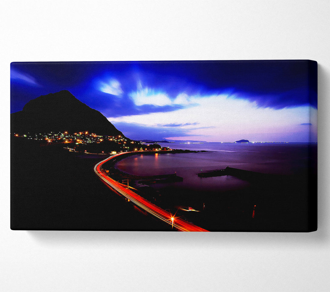  A Canvas Print of The Road Past The Ocean Canvas Art