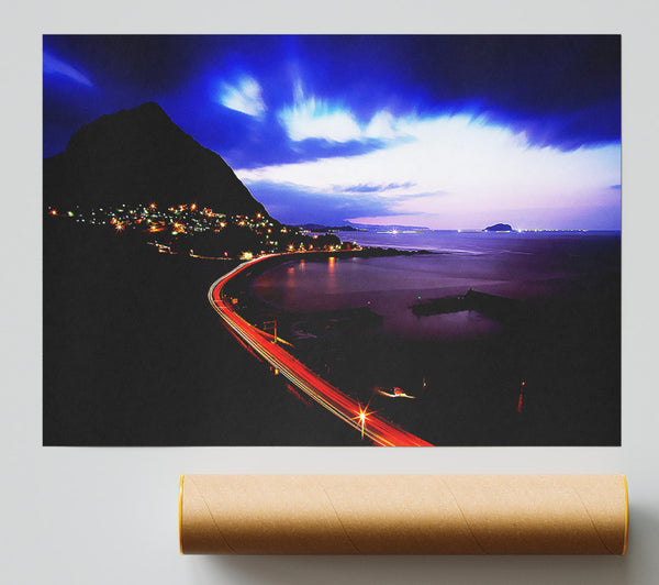 The Road Past The Ocean Poster