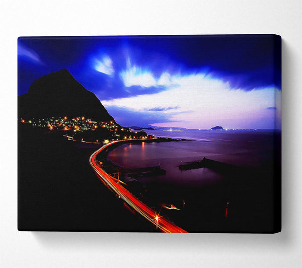  A Canvas Print of The Road Past The Ocean Canvas Art