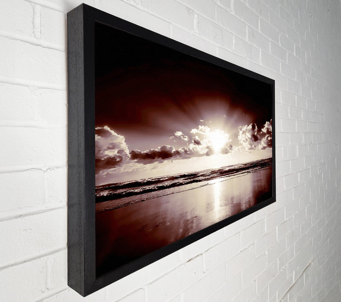  A Canvas Print of Mauve Ocean Sunrise Canvas Print