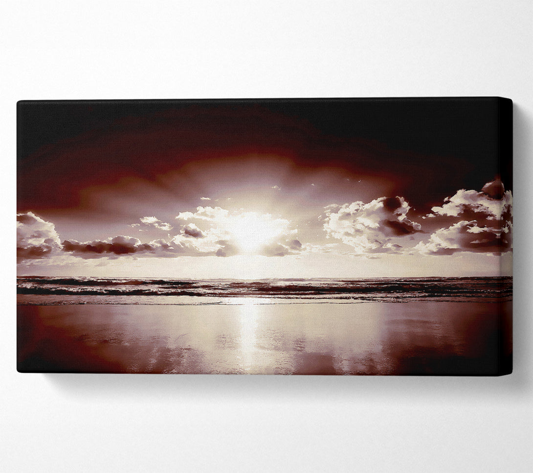  A Canvas Print of Mauve Ocean Sunrise Canvas Print