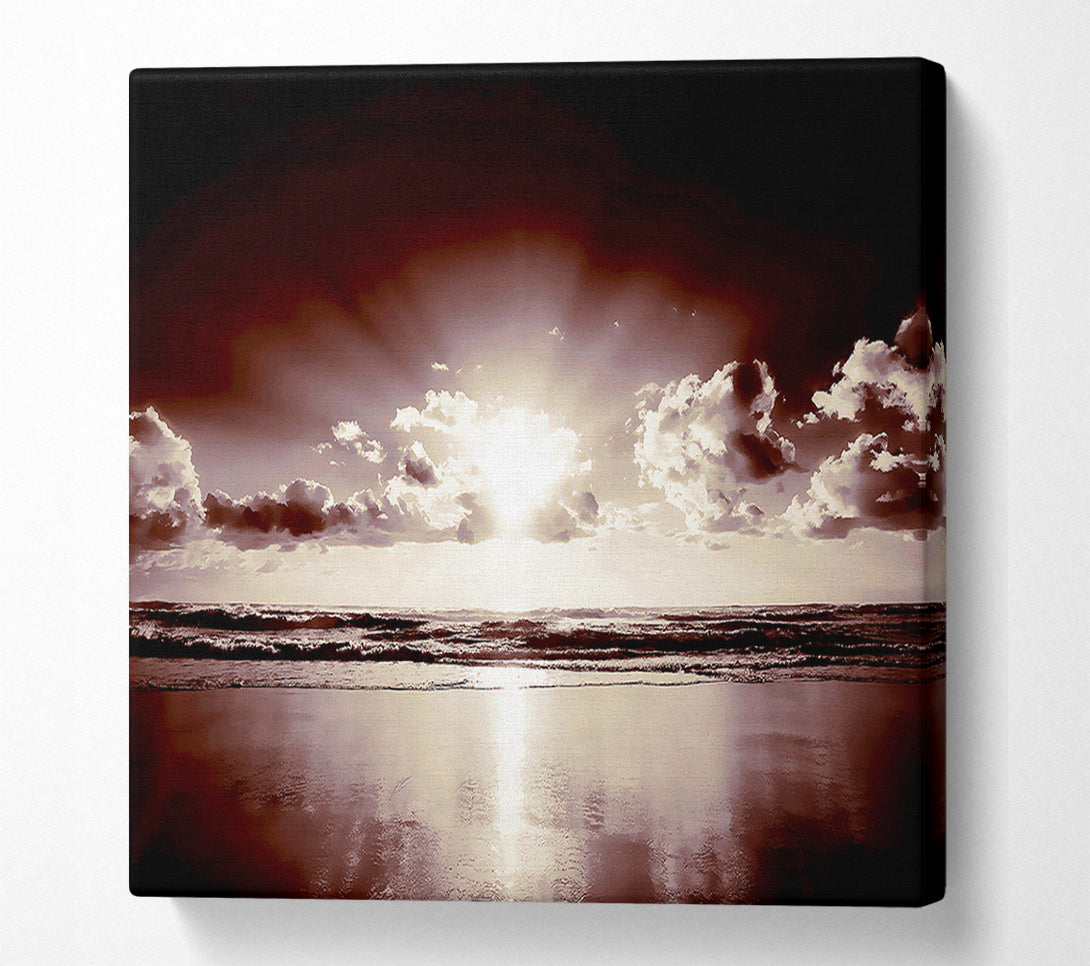  A Canvas Print of Mauve Ocean Sunrise Canvas Print