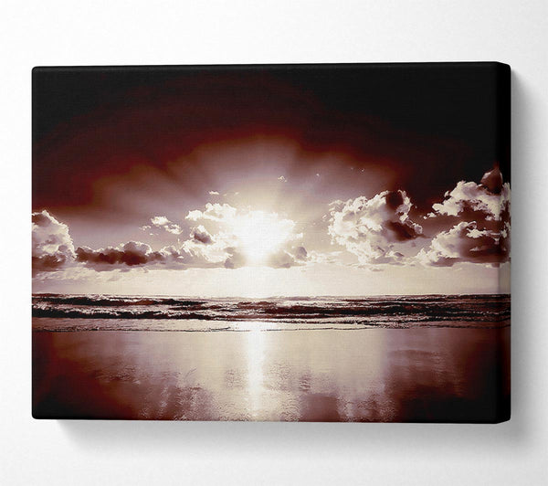 A Canvas Print of Mauve Ocean Sunrise Canvas Print