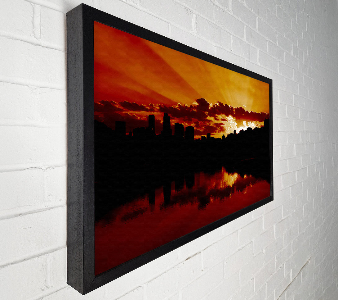  A Canvas Print of Caramel Sunrays Canvas Print