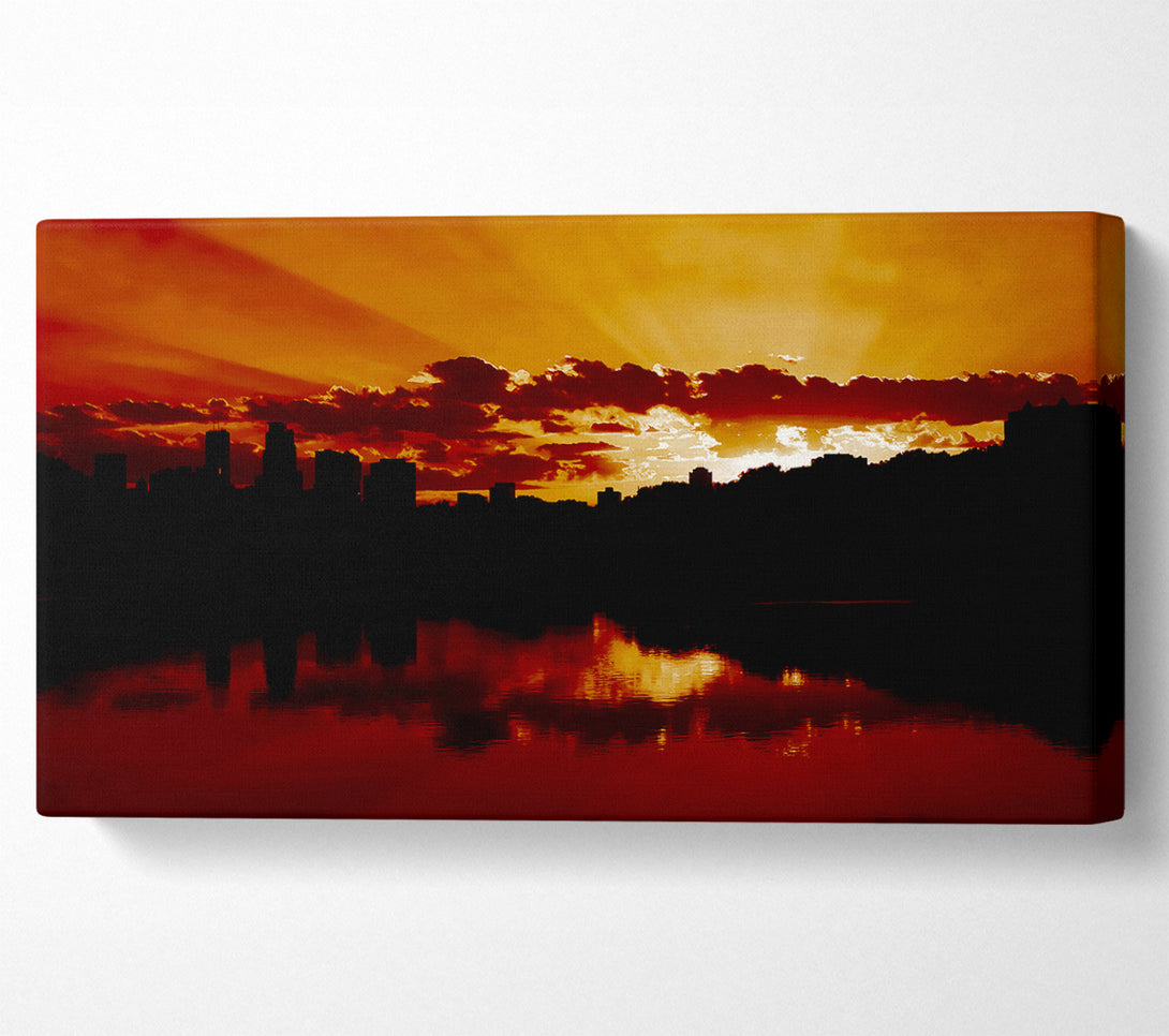  A Canvas Print of Caramel Sunrays Canvas Print