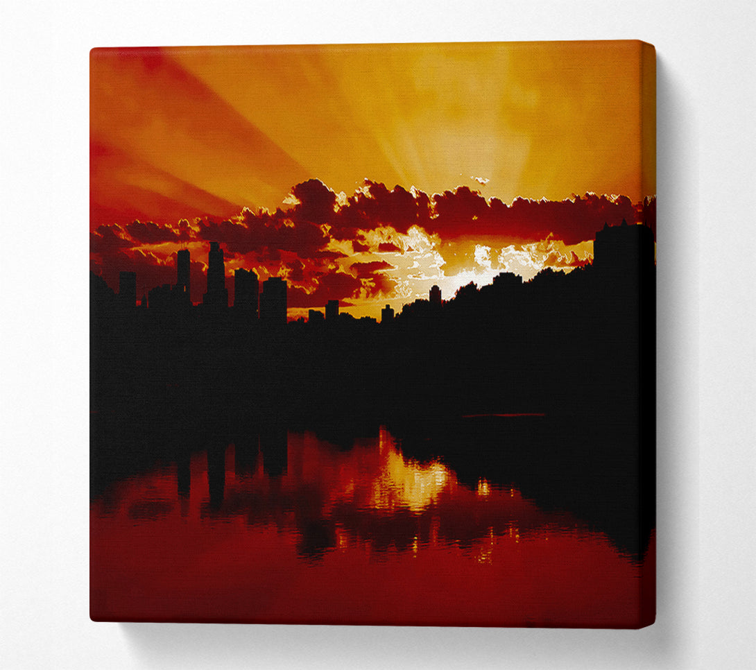  A Canvas Print of Caramel Sunrays Canvas Print