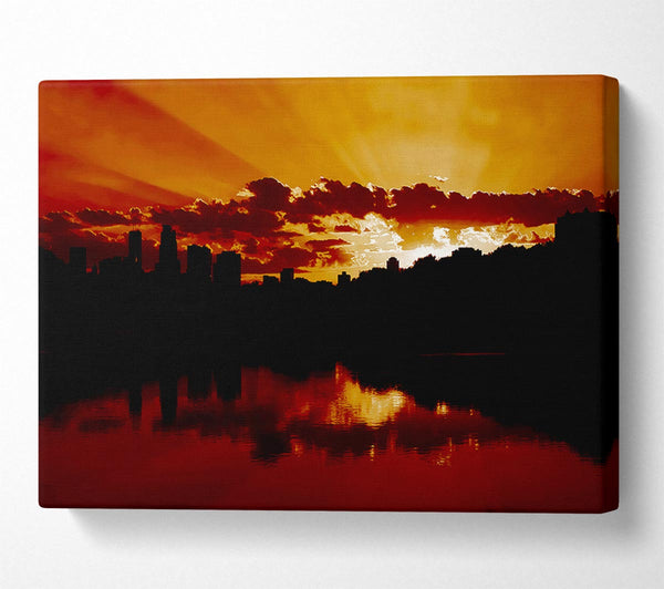  A Canvas Print of Caramel Sunrays Canvas Print
