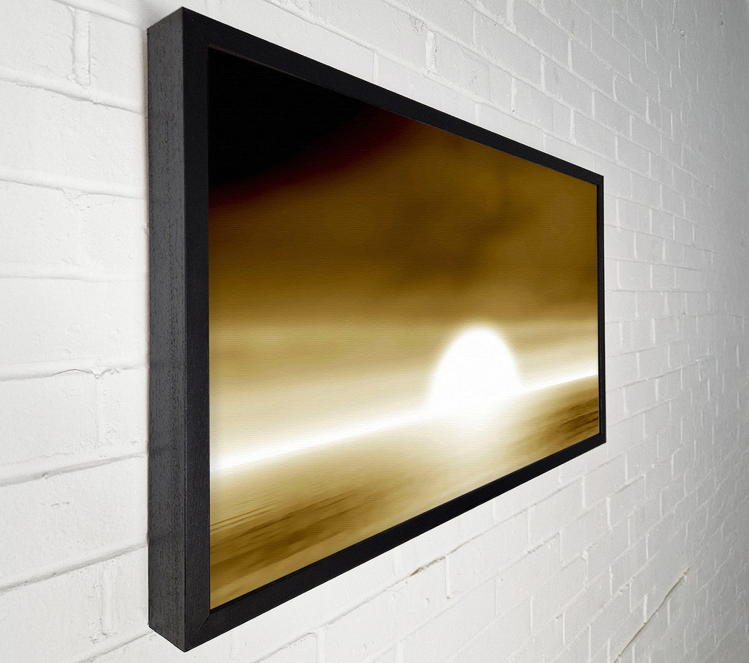 A Canvas Print of Abstact Sun Beige Canvas Art