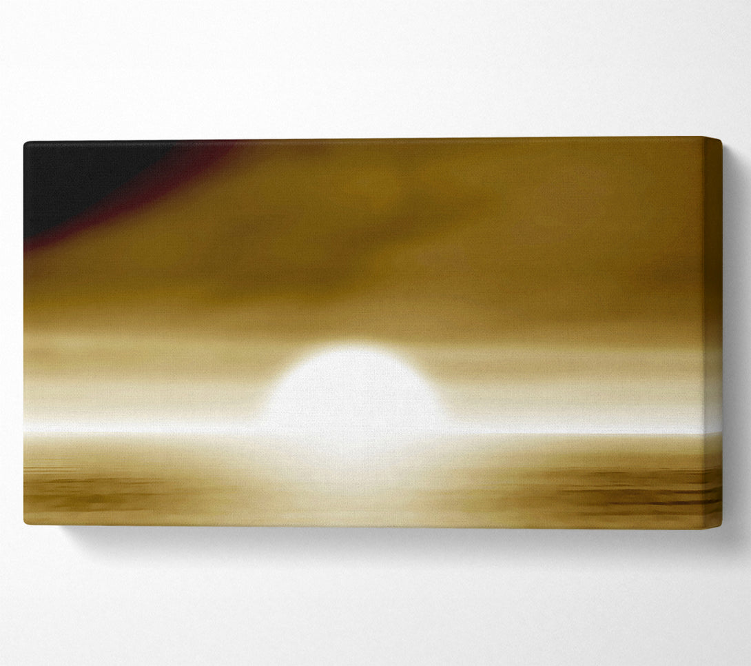  A Canvas Print of Abstact Sun Beige Canvas Art