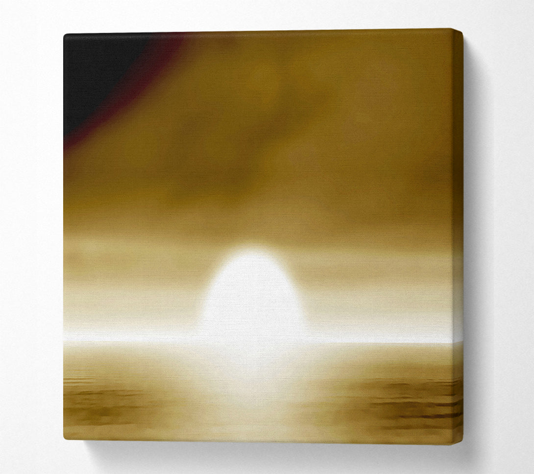  A Canvas Print of Abstact Sun Beige Canvas Art