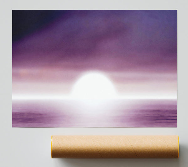 Abstact Sun Lilac Giclee Print