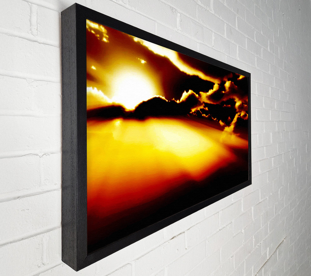  A Canvas Print of Sun Bursting Through The Clouds Canvas Wall Art