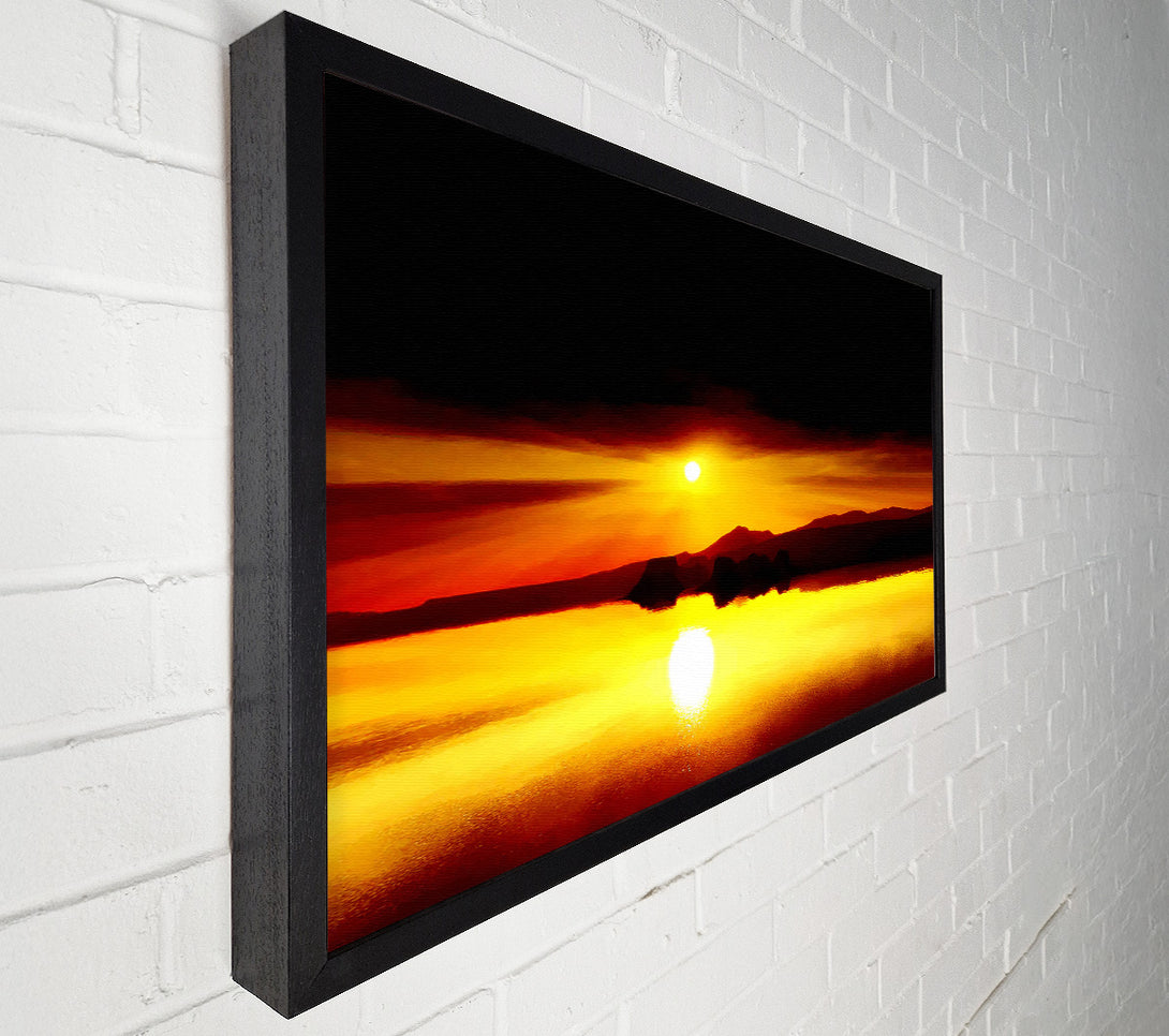  A Canvas Print of Red Waters Mountain Sunrise Canvas Wall Art