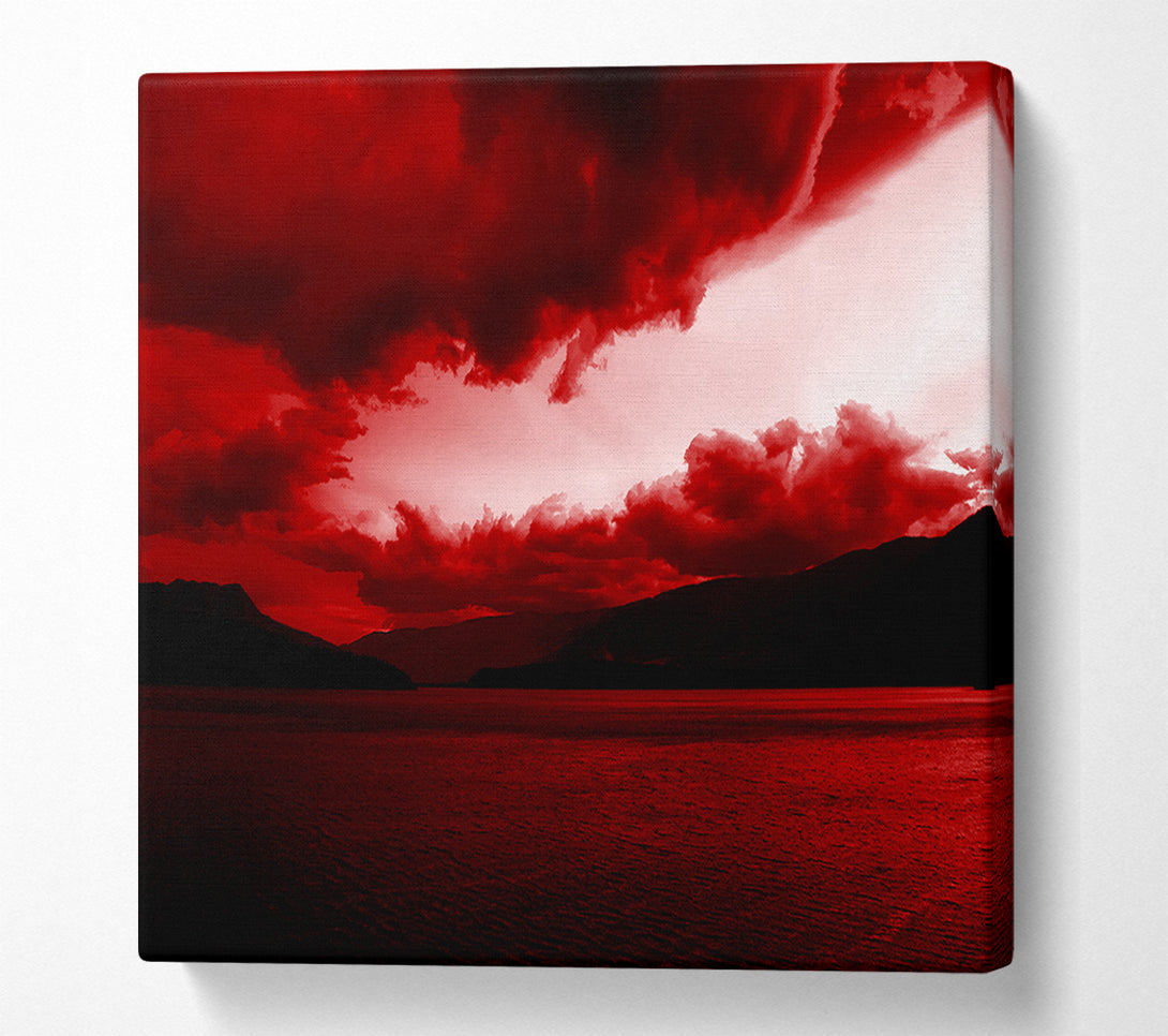  A Canvas Print of Red Tempest Sky Canvas Wall Art