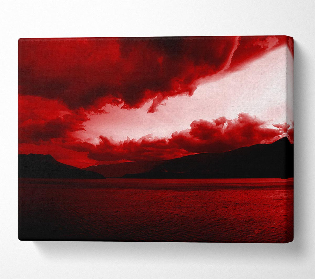  A Canvas Print of Red Tempest Sky Canvas Wall Art