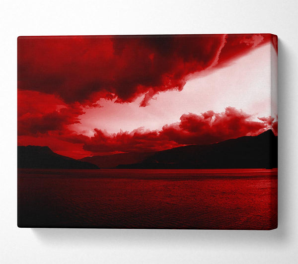  A Canvas Print of Red Tempest Sky Canvas Wall Art