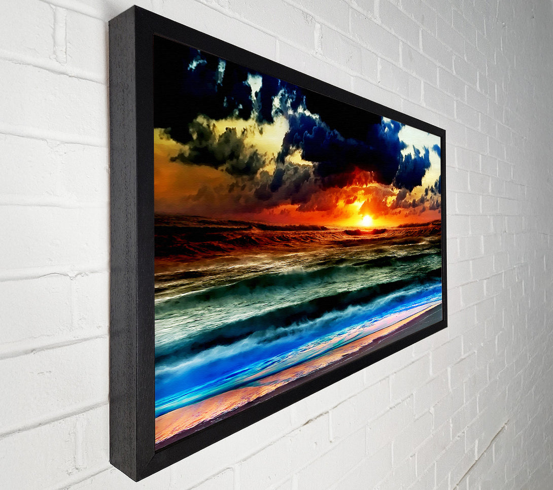  A Canvas Print of Ocean Just Before The Storm Canvas Print