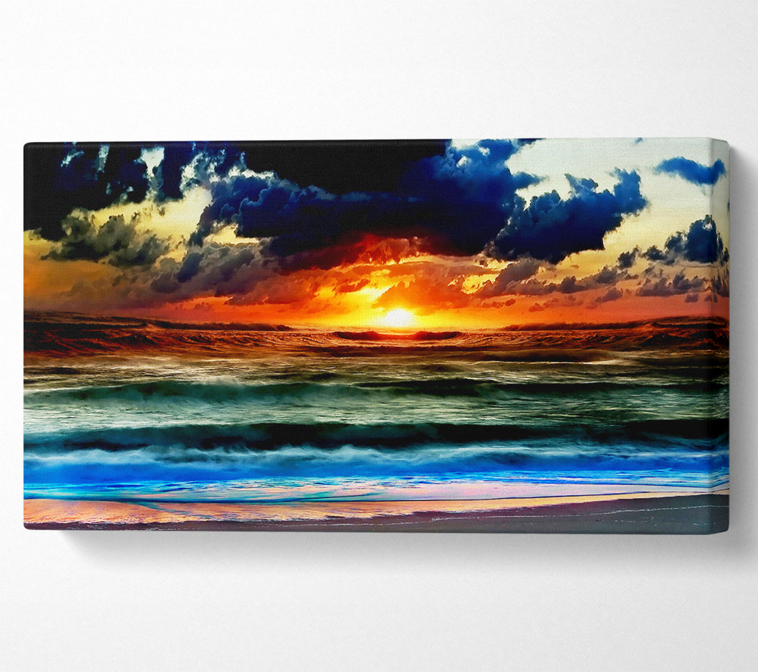 A Canvas Print of Ocean Just Before The Storm Canvas Print