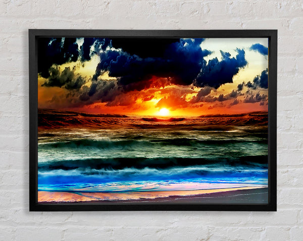 Ocean Just Before The Storm Framed Print