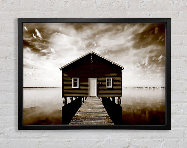 Water House Coco Framed Print