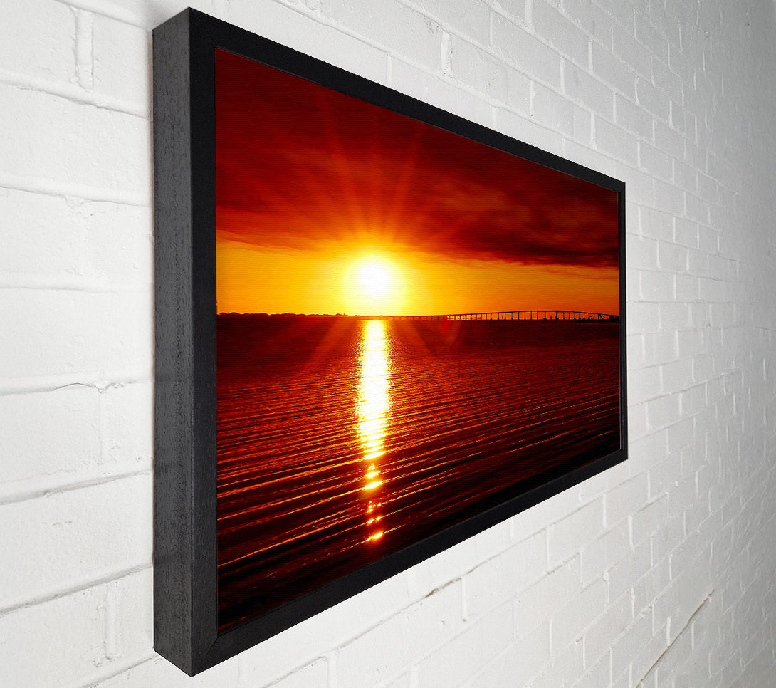  A Canvas Print of Amazing Sun Rays Canvas Print