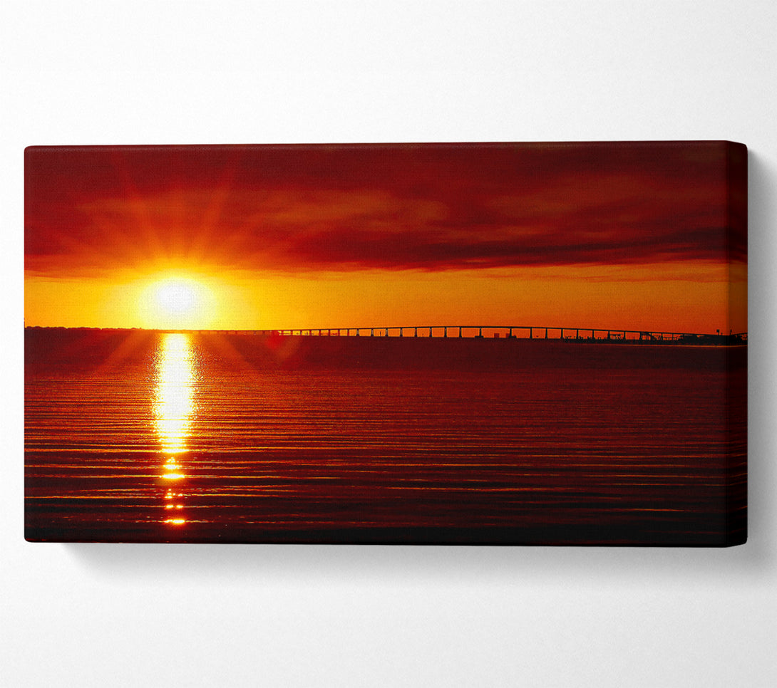  A Canvas Print of Amazing Sun Rays Canvas Print