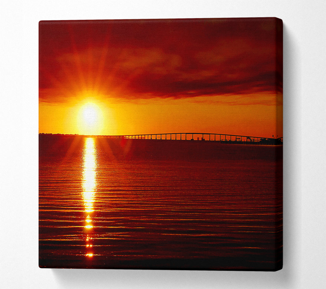  A Canvas Print of Amazing Sun Rays Canvas Print