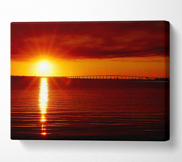  A Canvas Print of Amazing Sun Rays Canvas Print
