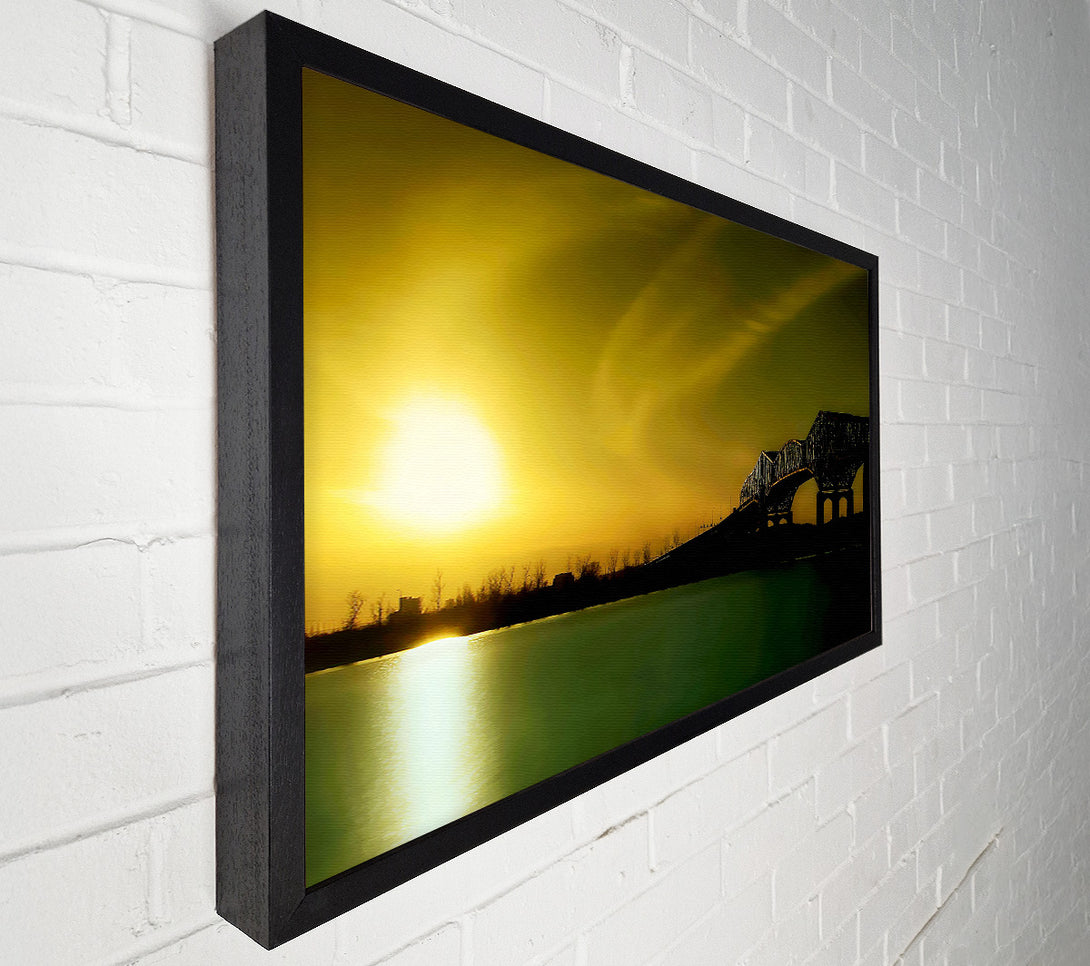  A Canvas Print of River Crossing Canvas Art