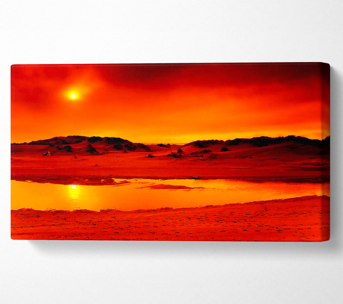  A Canvas Print of Stunning Ocean Sand Dunes Canvas Wall Art