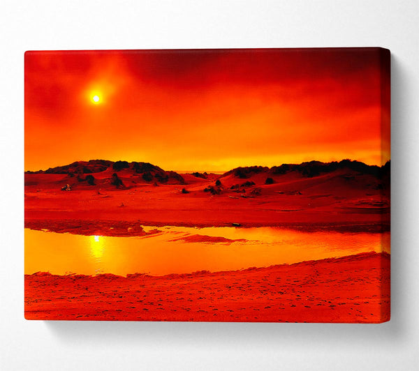  A Canvas Print of Stunning Ocean Sand Dunes Canvas Wall Art