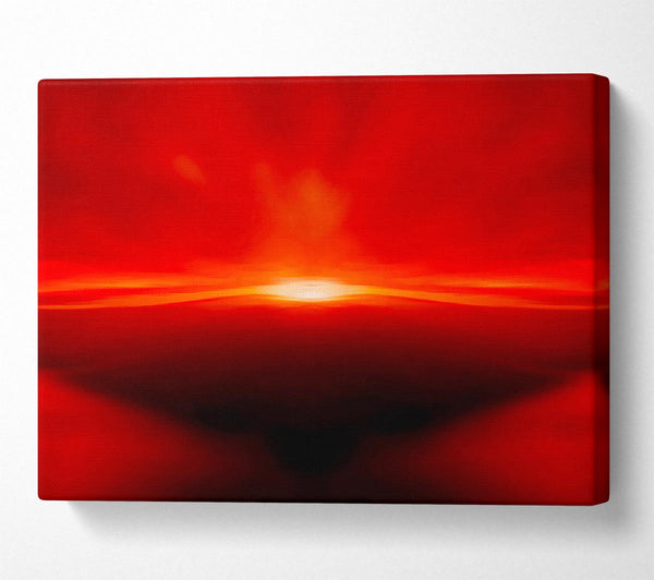  A Canvas Print of Red Abstract Sunblaze Canvas Art
