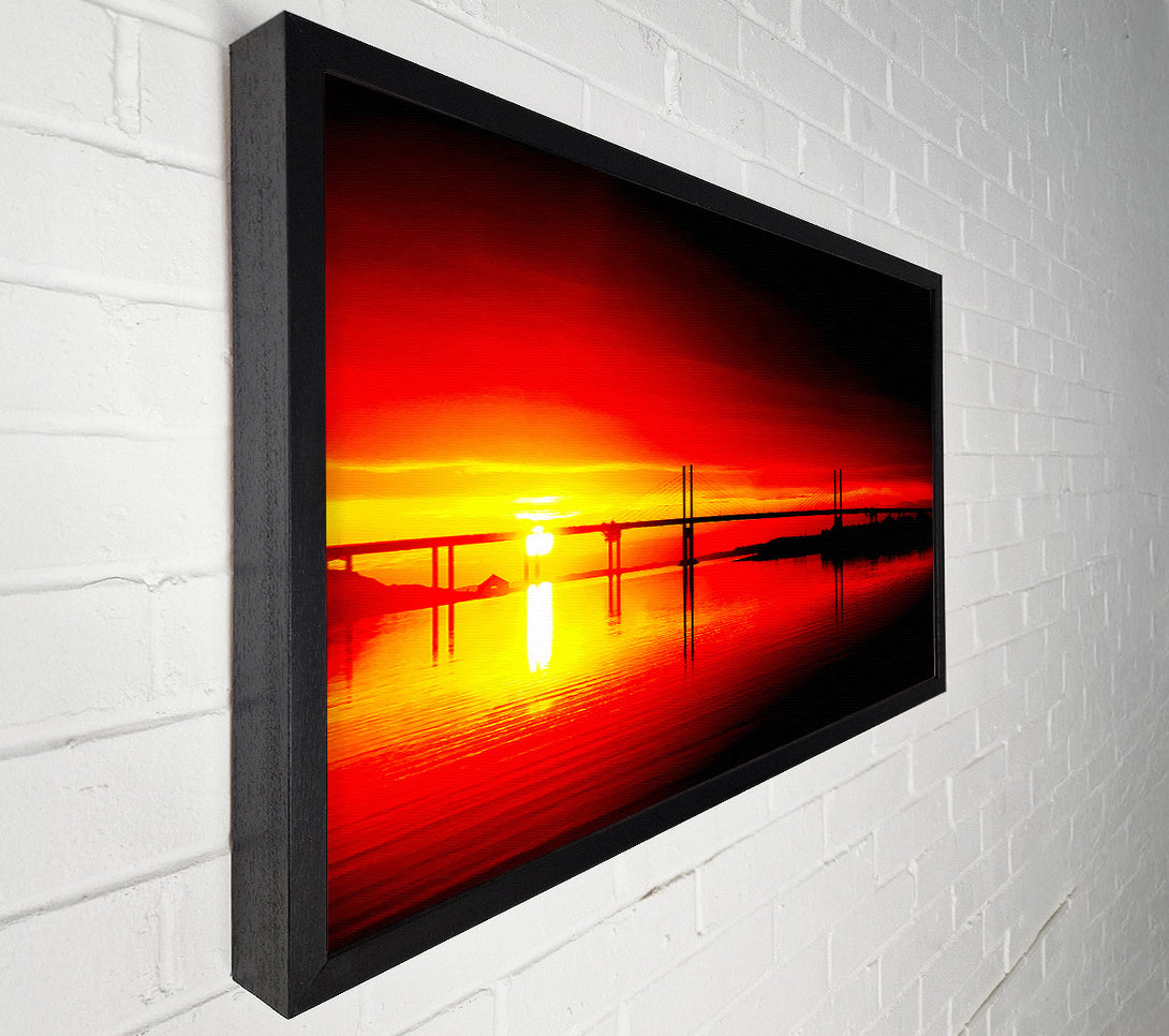  A Canvas Print of Red Pier Horizon Canvas Art