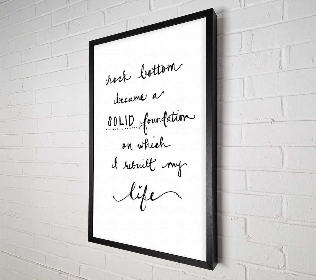  A Canvas Print of Rock Bottom Canvas Wall Art