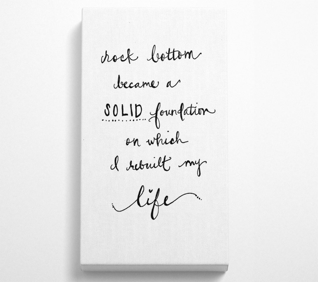  A Canvas Print of Rock Bottom Canvas Wall Art