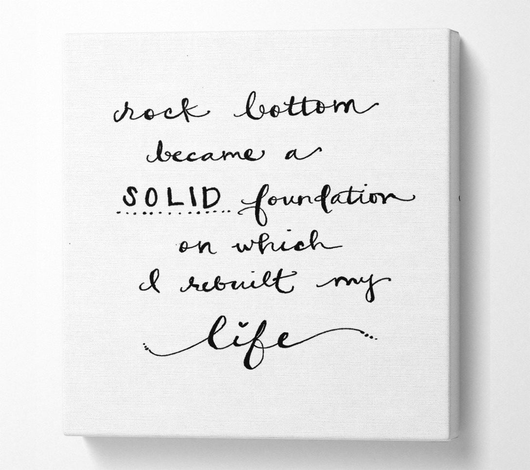 A Canvas Print of Rock Bottom Canvas Wall Art