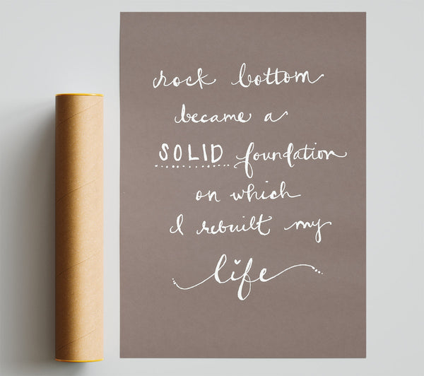 Rock Bottom Beige Giclee Print