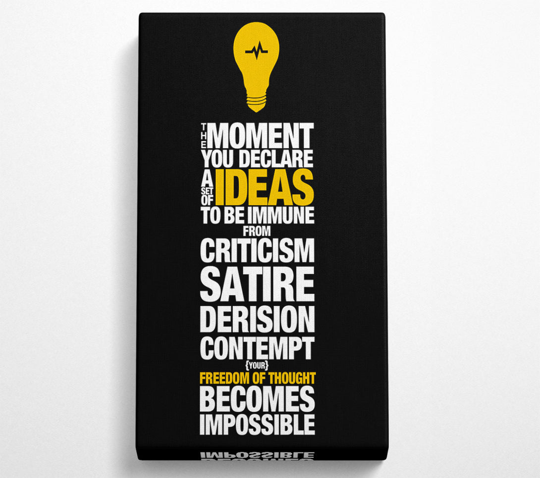  A Canvas Print of Motivational Quote Freedom Of Thought Canvas Art