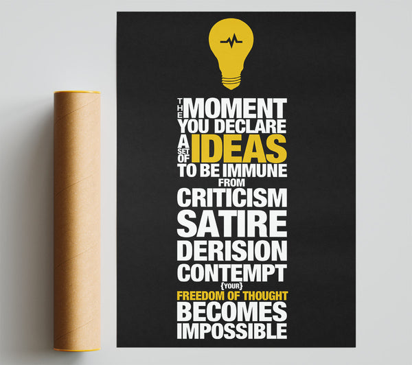Motivational Quote Freedom Of Thought Giclee Print