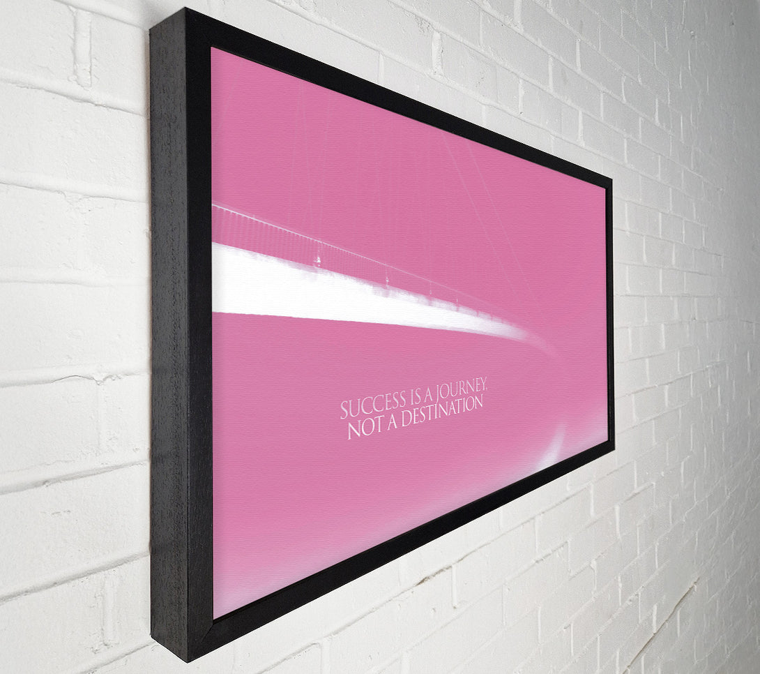  A Canvas Print of Success Is A Journey Pink Canvas Wall Art