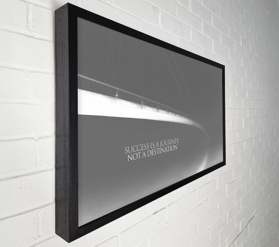  A Canvas Print of Success Is A Journey Grey Canvas Art