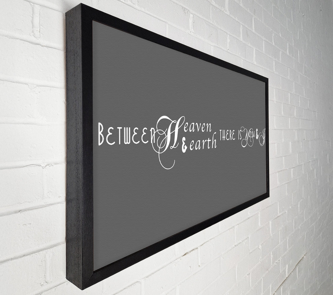  A Canvas Print of Between Heaven And Earth Grey Canvas Art