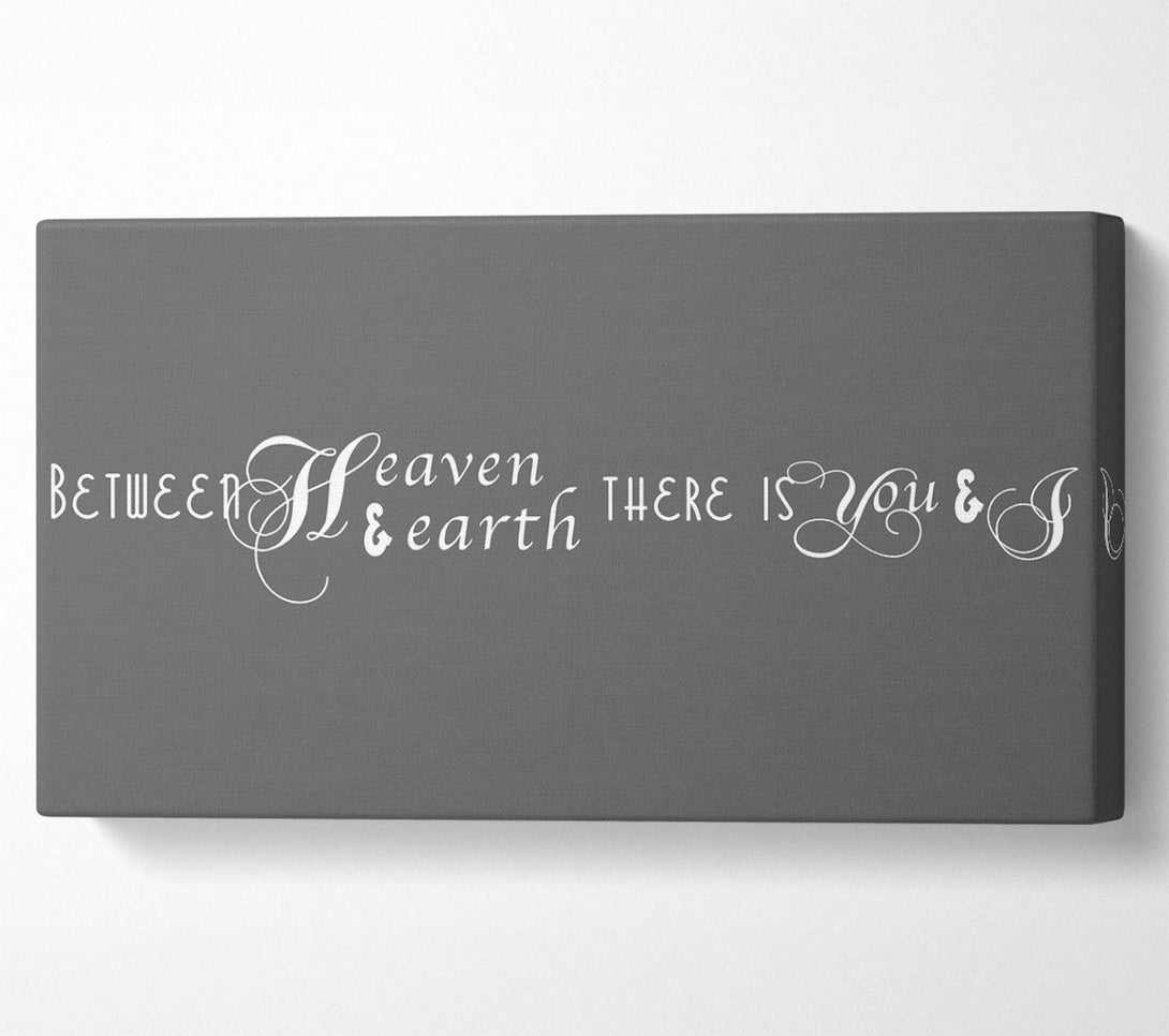  A Canvas Print of Between Heaven And Earth Grey Canvas Art