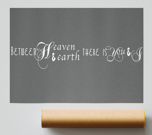 Between Heaven And Earth Grey Giclee Print